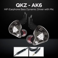 N-6 QKZ HiFi Earphone Bass Dynamic Driver with Mic - QKZ-AK6