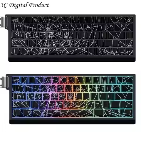 Spiders Web Keycap 64/74Key Dye Sublimations Side-lit Backlit Keycap for Switches Q84A
