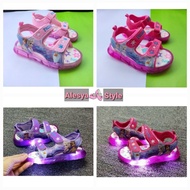 READY STOCK 🇲🇾 LAMP  SANDAL FROZEN 2.0 KIDS SHOES KASUT BERLAMPU BUDAK