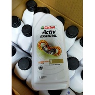100% ORIGINAL CASTROL 2T/4T SAE40 20W-40 PUTIH WHITE MINYAK 2T/4T MINYAK HITAM CASTROL GO 1LITER HIG