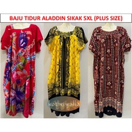 [5XL] Baju Tidur Batik Indonesia Aladdin 5L Daster Sikak Soft Cotton Premium Quality Size Jumbo / Wo