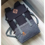 DB140 }} Men's Bags Women's Bags CVR080 Korean Bags Backpacks - Grey