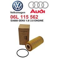 06L115562 OIL FILTER VOLKSWAGEN AUDI EA888 GEN3 GOLF MK7 PASSAT B8/ AUDI A3 A4 A5 Q5 TT 06L 115 562