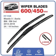 Car Front Windscreen Wiper Blades For Mazda 3 Mazda3 BM BN 2013 2014 2015 2016 2017 2018 Axela Brush