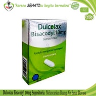Dulcolax Suppositoria Bisacodyl Pelancar BAB Konstipasi Pencahar