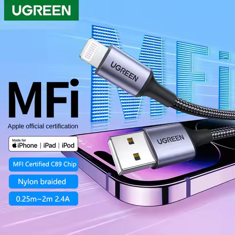 UGREEN MFi For USB Lightning Cable Charger For APPLE iPad iPhone 14 13 11 8 12W Fast charging data B