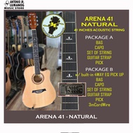 ARENA 41 Acoustic Guitar (with lots of Freebies/ Fully set up for Low Action) BY: AJ LUMANOG
