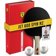 Killerspin Jet 600 Spin N2 Ping Pong Racket – Advanced Table Tennis Racket, 5 Layer Wood Blade, Nitr