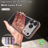 Phone Case With Lens Glass For Vivo Y29 Y29S Y29T Y28 Y28S Y27 Y27S Y39 Y38 Y37 Y36 Y58 Y56 Y55 Y55S