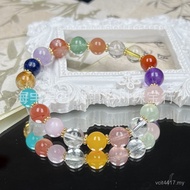 Fashion Women Bracelet Aquamarine Yellow Tower Duobao Jewelry Factory Gift Bracelet Blonde Crystal W