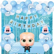 Boss Baby Balloon Set for Baby Shower Birthday Party Needs Cartoon Baby Boss Theme Party Decorations