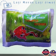 Makanan Ikan Feed Tubifex Worm 5gm Cacing Sutera Kering