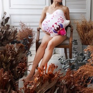 BOTANIST 雙絨面舒適超彈抱枕  邱比特蘭花