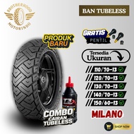 ZENEOS MILANO TIRES Ring 13 TUBELESS (110/70-13 / 120/70-13 / 130/70-13 / 140/70-13 / 150/60-13) MOT