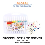 GREEBEL Acrylic 24c Marker Single Head Sketch Marker/ Sketch Marker Set Marker/ Set Color Marker/ Ac