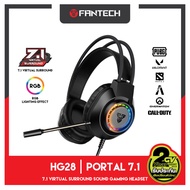 FANTECH หูฟัง เกมมิ่ง ระบบ Surround 7.1 Headset Gaming มีไมโครโฟน ไฟ RGB เชื่อมต่อผ่าน USB สำหรับเกม