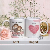 Custom Happy Wedding Anniversary mug Gift