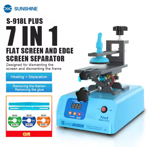 SUNSHINE S-918L Plus 7 in 1 Edge Screen Separator Multifunctional Flat Screen and Edge Screen Separa