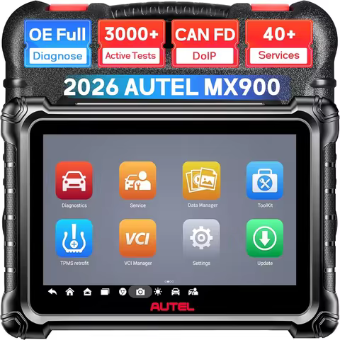 Autel MaxiCheck MX900 Diagnostic Scanner, Full System OBD2 Tool, Bi-Directional Scan, 40+ Services, 