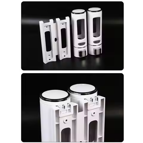 Wall-Mount Soap Dispenser Manual Press Refillable Hand Sanitizer Jar Large Capacity Drip Type Hand S