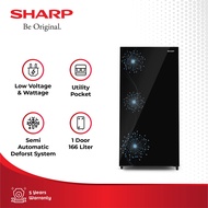 Sharp Kulkas 1 Pintu SJ-X187MG-DB - Biru Gelap