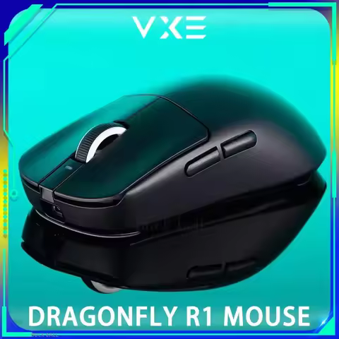 Vgn Vxe Dragonfly R1 Mouse Tri Mode R1 Pro Max Gamer Paw3395 Wireless Mouse Lightweight Ergonomics C