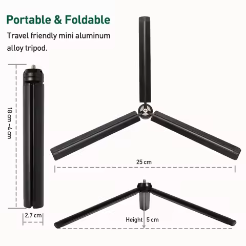 Aluminum alloy metal mini tripod stand suitable for DJI Zhiyun Feiyu gimbal handle stabilizer DSLR c