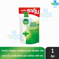 Dettol Original เดทตอล เจลอาบน้ำ ออริจินัล 400 มล. [1 ถุง สีเขียว] ครีมอาบน้ำ สบู่เหลวอาบน้ำ แอนตี้แบคทีเรีย 1001