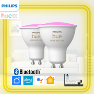 Philips Hue White and Color Ambiance 4.3 W GU10 bulb spotlight - 2 Pack