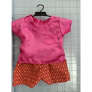 Thai dress, Thai dress, children, Thai dress, glossy cloth boy, age 4-12 months, baby set