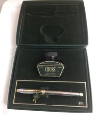 Cross (USA) Townsend Medalist Chrome Fountain Pen (1990s Boxset) 高仕(USA)Townsend 鉻鋼 Medalist盒裝墨水筆