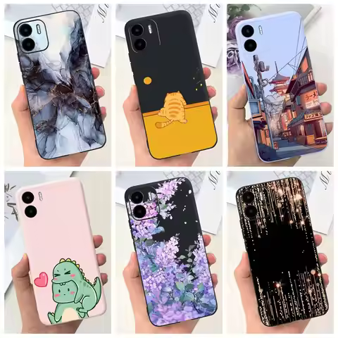 For Xiaomi Redmi A1 A2 Plus Case Luxury Marble Landscape Slim Capa Soft Silicone Back Cover For Redm