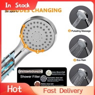 KDDT- Booster Shower Head High-pressure Handheld Shower Head with 3 Spray Modes for G1/2 Thread Interface Perfect for Southeast Asian Homes