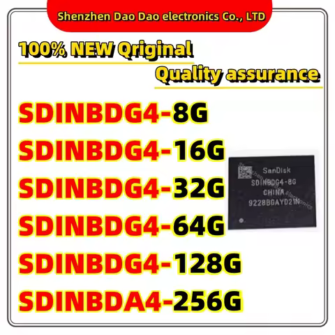 SDINBDG4-8G SDINBDG4-16G SDINBDG4-32G SDINBDG4-64G SDINBDG4-128G SDINBDA4-256G BGA-153 EMMC memory c