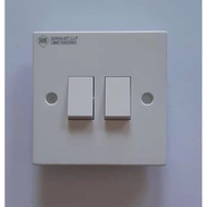 UMS 202-1W 10AMP 2 GANG 1 WAY SWITCH