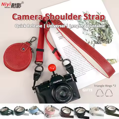 Camera Shoulder Strap Neck Rope Cable Universal Quick Release Length Adjustable for Sony Canon Fuji
