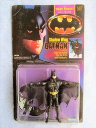 BATMAN DARK KNIGHT COLLECTION Shadow Wing Batman Figure Unpunched 1990 Kenner