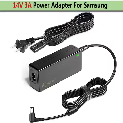 For Samsung Monitor Power Supply Charger Cable,14V 3A AC Adapter Cord for Samsung SyncMaster 15" 17"