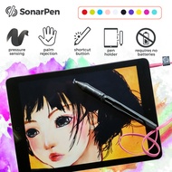 ปากกาสไตลัสอัจฉริยะที่ไวต่อแรงกด SonarPen พร้อมด้วยปุ่มลัดและการวางมือบนฝ่ามือแบตเตอรี่-น้อยกว่าใช้ง