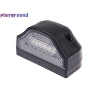 [playground] 3 LED Number Lamps E9 12V-24V For Lorry Truck Trailer White Light Waterproof Car Licens