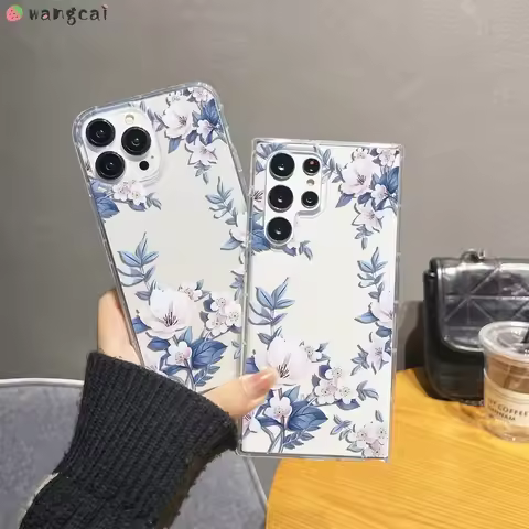 For Huawei Nova Y90 Y72 Y70 Plus Y61 6 SE 5 Pro 5T 4 4e 3 3i 2s Phone Case Korean Style Cute Flower 