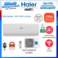 [SAVE 4.0] Haier 1.5HP R32 WIF Inverter Air Conditioner | HSU-13VRA22 (AirCond Air Cond Daikin Murah