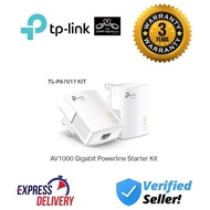 TP Link (TL-PA7017 KIT) New AV1000 Gigabit Powerline Starter Kit