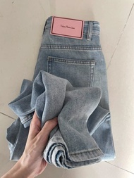 Nữ Ống Rộng Quần Jean Baggy Vintage Y2K Punk Thấp Tầng Dáng Rộng Quần Denim Dạo Phố Thời Trang Thùng