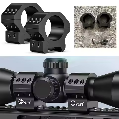 CVLIFE 30mm Scope Rings Mount Precision Rifle Scope Mount for Picatinny Rails 2 Pieces Hunting Acces