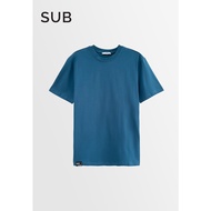 SUB Men Short-Sleeve Basic Tee - Dark Blue - S3M587 / Cotton Plain T Shirt Lengan Pendek - Biru Gela