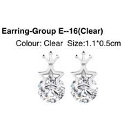 Authentic Swaroskvi crown diamond earring E16