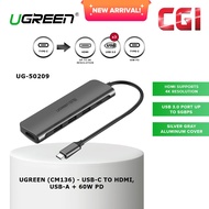 Ugreen (CM136) 50209 5-in-1 USB-C to HDMI Multifunctional Hub