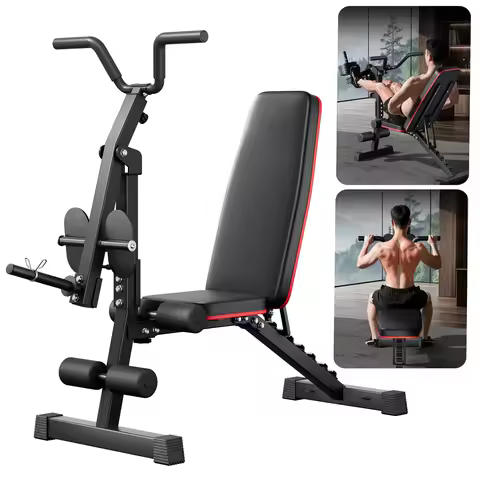 Adjustable Weight Bench for Home Gym with Lat Pulldown & Leg Developer, Upgraded Multi-Functional Wo