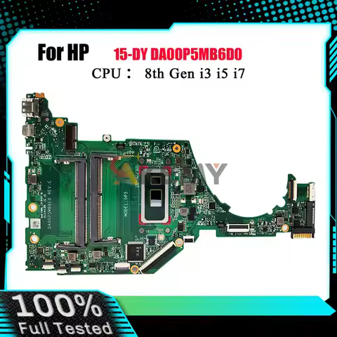 DA00P5MB6D0 For HP 15S-FQ 15-DY 15T-DY Laptop Motherboard L63559-601 With i3 i5 i7 8th Gen CPU 100% 